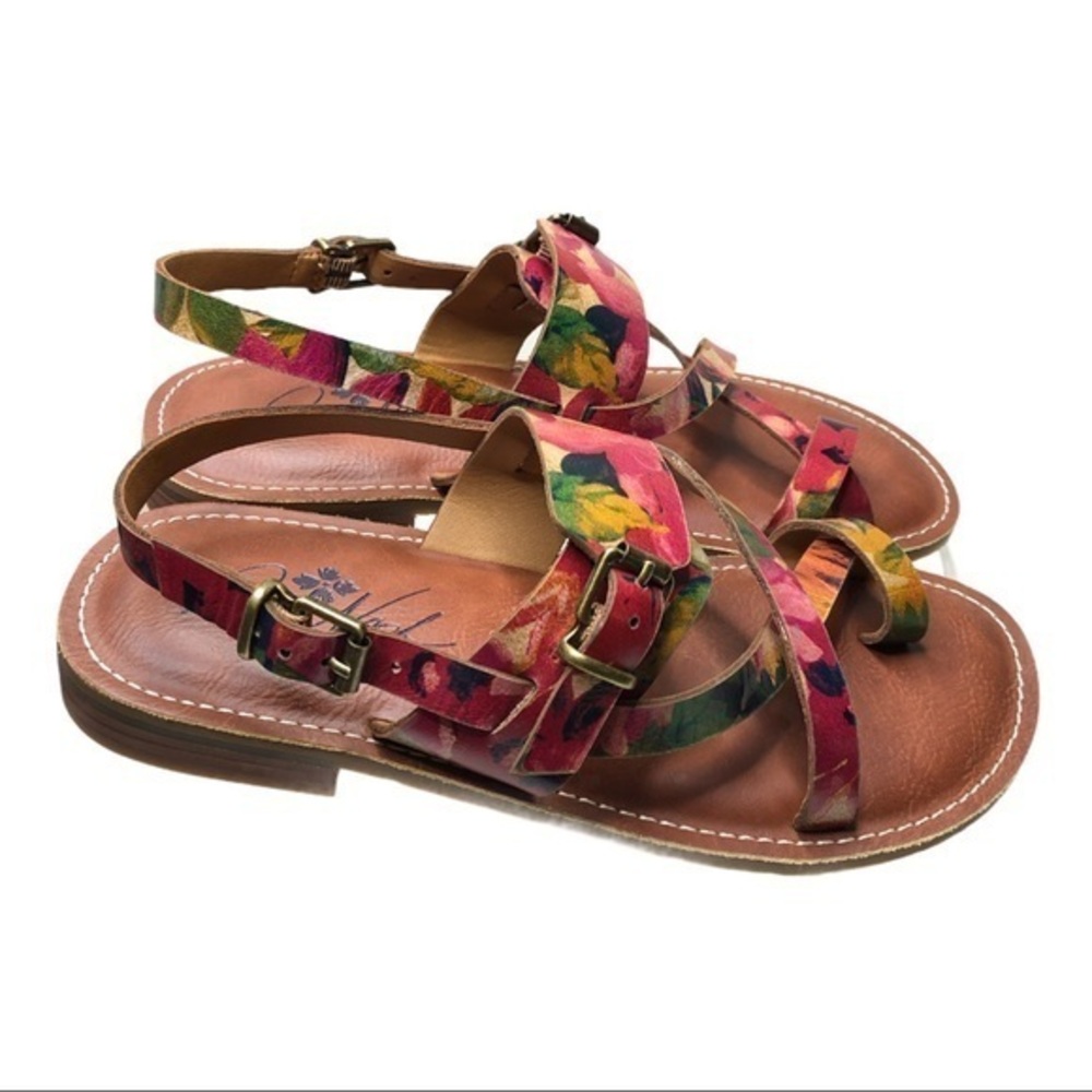 Patricia Nash Fidella White Gold Slingback Sandals